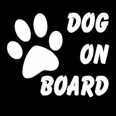 Reflective Pet Dog On Board Car Decal