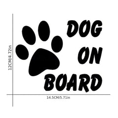 Reflective Pet Dog On Board Car Decal