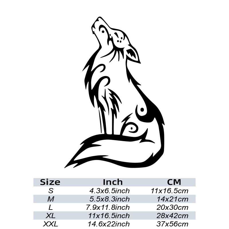 WOLF Car Stickers Waterproof Vinyl Decal Car Styling