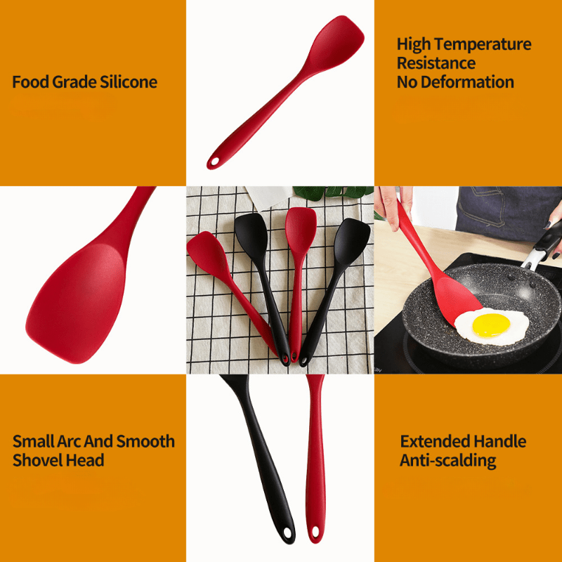 Non Stick Silicone Spatula Spoon, Heat Resistant Kitchen Tool