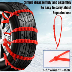 Universal Snow Chain 12PCS Winter Skid Tire Chain for Cars Trucks SUVs