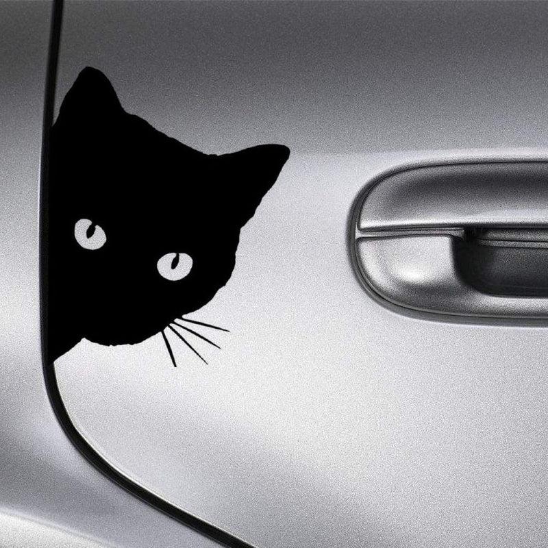 Car Cat Peeking Vinyl Decal Sticker for Vehicle Car Truck Window Bumper