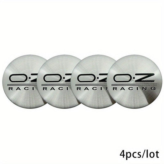 4PCS 56mm Car Tire Accessories Wheel Center Hub Cap OZ Racing 3D Emblem