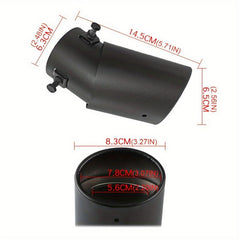 Car Oval Rear Exhaust Aluminum Alloy Exhaust Tailpipe Tip
