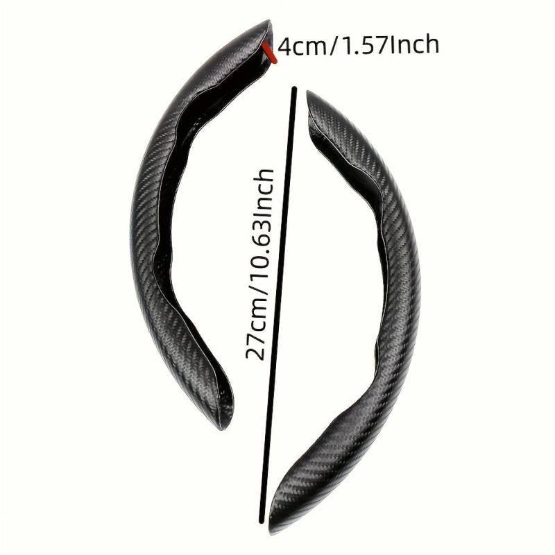 15inch Carbon Fiber Steering Wheel Cover Anti-Skid - Car Accessories