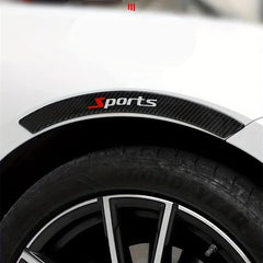 Carbon Fiber Car Wheel Eyebrow Anti-collision Strip Set