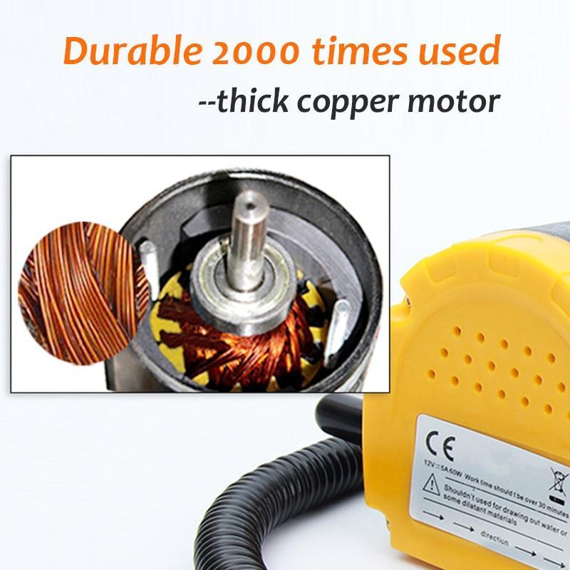12V 60W Sump Extractor Pump for Auto Car Boat Mot