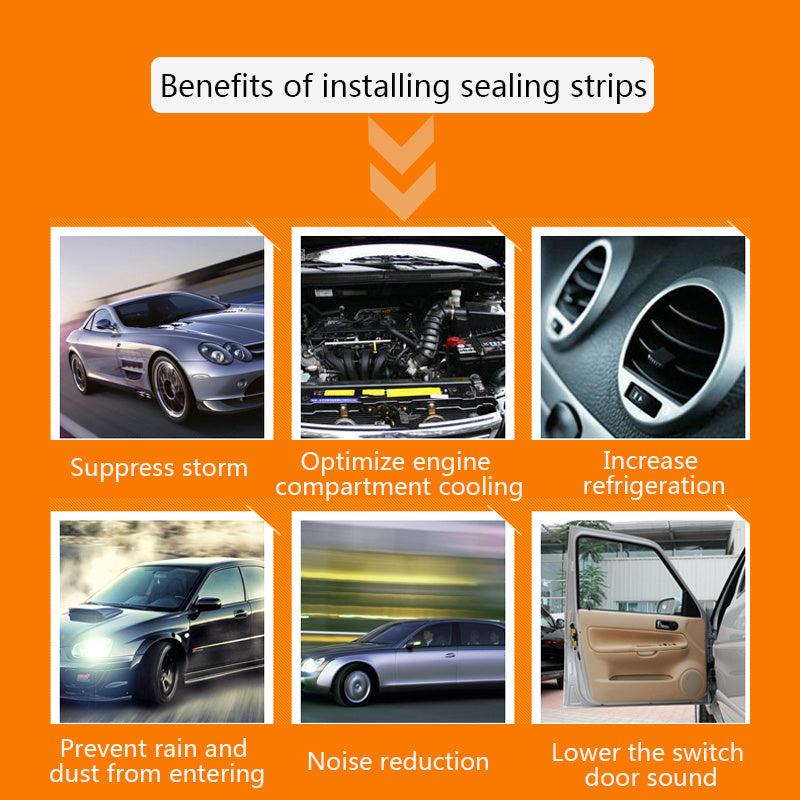 Car Door Rubber Seal Strip D P Type Noise Insulation