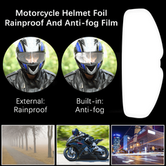 Motorcycle Helmet Waterproof Lens Film Anti Fog Rain Protection Sticker