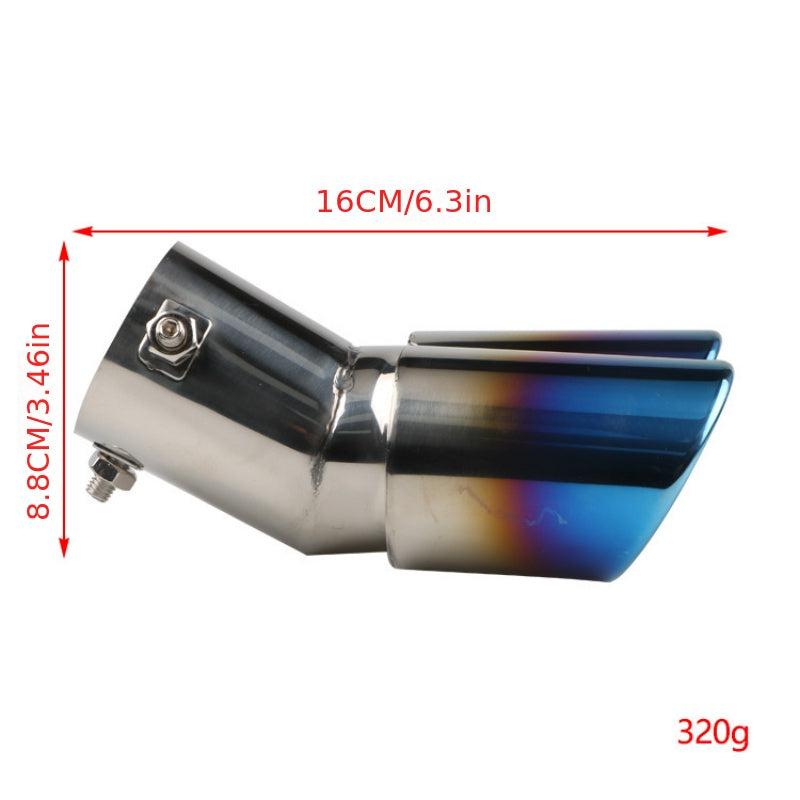 Car General Double Pipe Tail Pipe Muffler Stainless Steel Exhaust Pipe