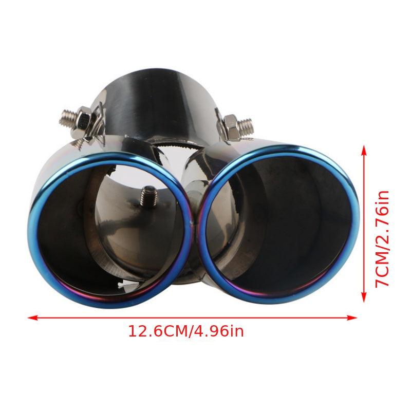 Car General Double Pipe Tail Pipe Muffler Stainless Steel Exhaust Pipe