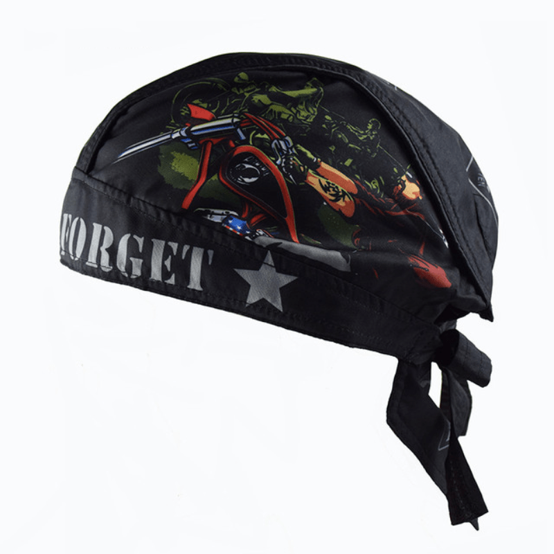 Retro Motorcycle Helmet Balaclava Men Skull Caps Sports Head Wrap Bandana