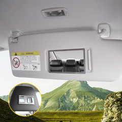 Car Interior Mirror Stainless Steel Auto Makeup Mirror HD Cosmetic Mirrors