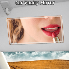 Car Interior Mirror Stainless Steel Auto Makeup Mirror HD Cosmetic Mirrors