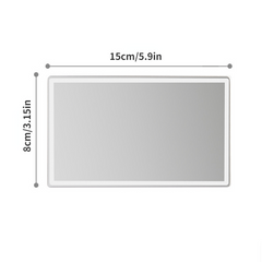 Car Interior Mirror Stainless Steel Auto Makeup Mirror HD Cosmetic Mirrors