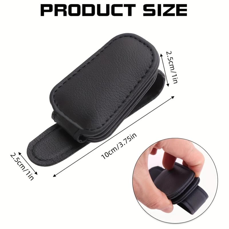 Magnetic Sun Visor Sunglasses Holder Car Clip Storage Rack