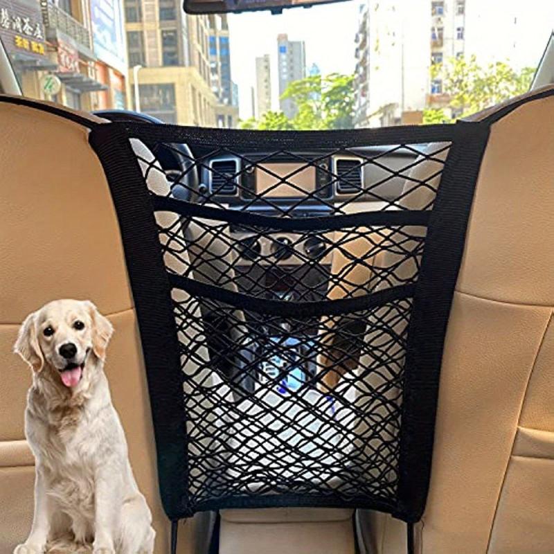 Car Mesh Organizer Seat Back Net Bag Barrier - Upgrade Stretch Length