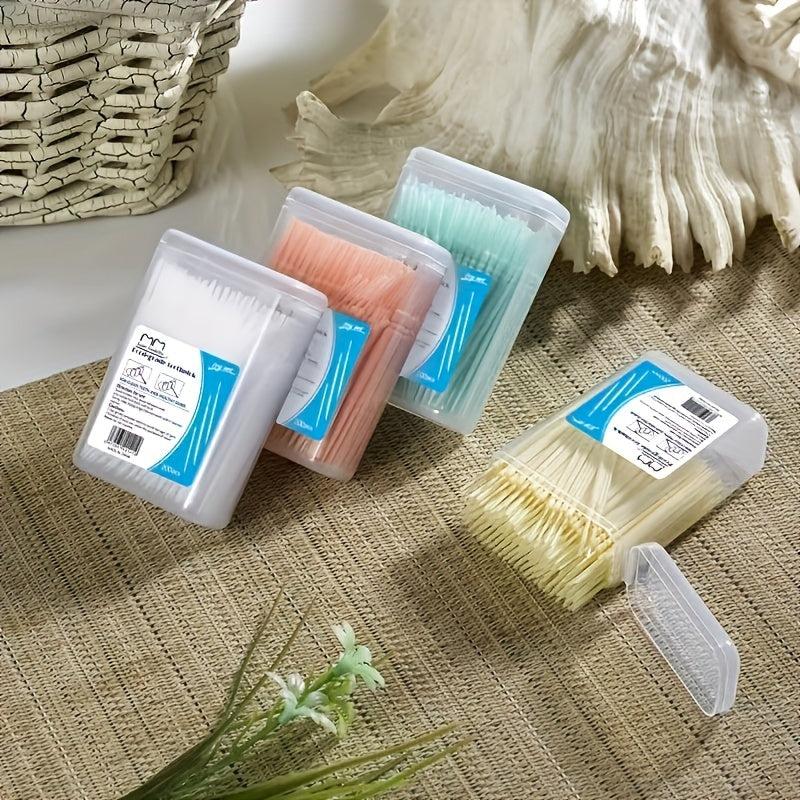 200pcs Dental Care Toothpick Floss Double headed Disposable Toothbrush Pick