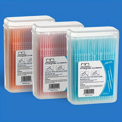 200pcs Dental Care Toothpick Floss Double headed Disposable Toothbrush Pick