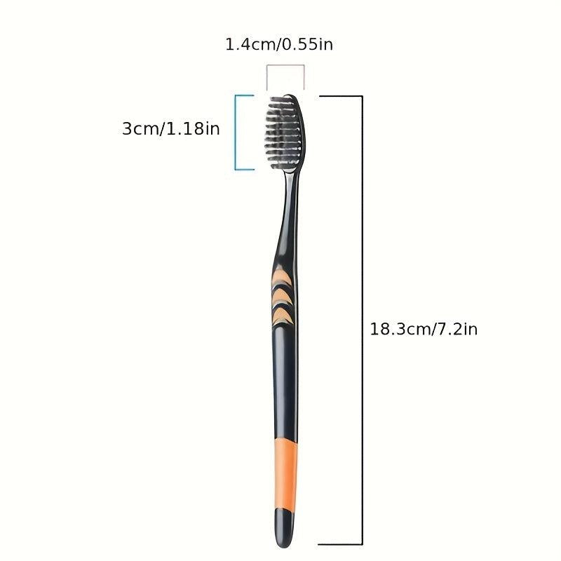 10pcs Bamboo Charcoal Toothbrush Dental Teeth Care Pack