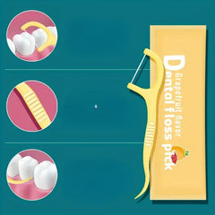 Colorful Fruit Dental Floss & Toothpicks Pack