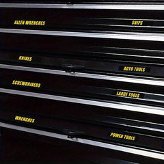 Waterproof PVC Tool Box Label Sticker