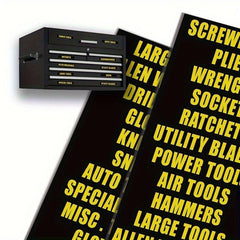 Waterproof PVC Tool Box Label Sticker