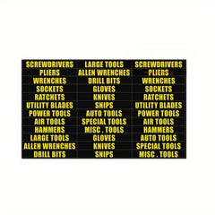 Waterproof PVC Tool Box Label Sticker