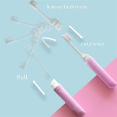 5pk Mini Foldable Toothbrush Travel Size Individually Wrapped Home Supplies