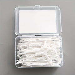 Disposable Ultra Fine Dental Floss Sticks 50 Pieces Box Packed