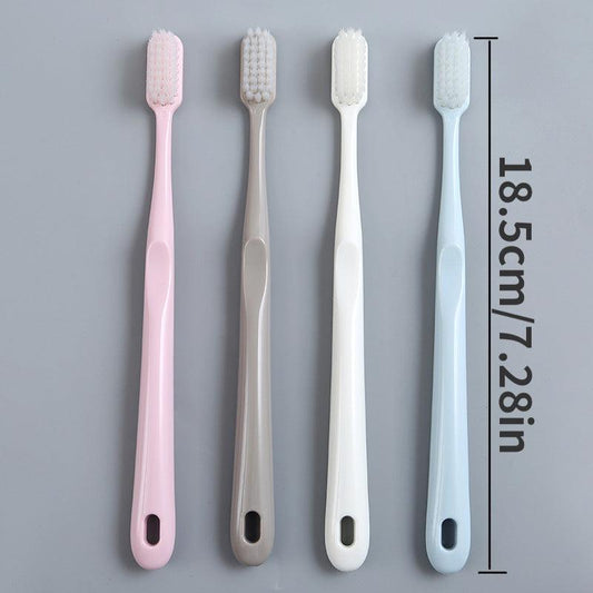 Bamboo Charcoal Soft Hair Toothbrush Set - 4pcs