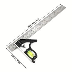 1pc Stainless Steel Adjustable Combination Angle Square