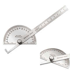 Stainless Steel Angle Ruler 0-180 Degrees Woodworking Tool