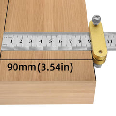 Woodworking Scribing Locator Ruler 90 Degree Angle Line Marking Gauge