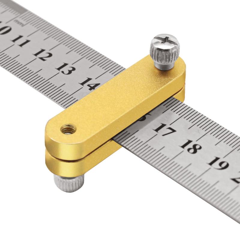 Woodworking Scribing Locator Ruler 90 Degree Angle Line Marking Gauge
