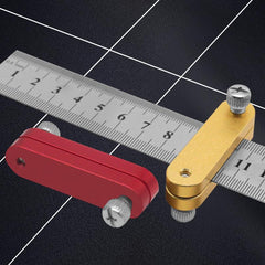 Woodworking Scribing Locator Ruler 90 Degree Angle Line Marking Gauge