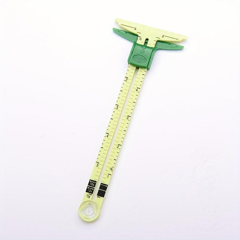 5 in 1 Sliding Ruler Multifunctional Quilting Plastic Drawing Triangle Ruler