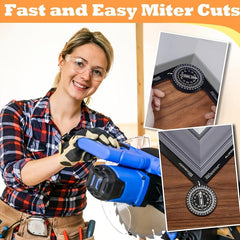 Aluminum Miter Saw Protractor 7 Inch Rust Proof Angle Finder