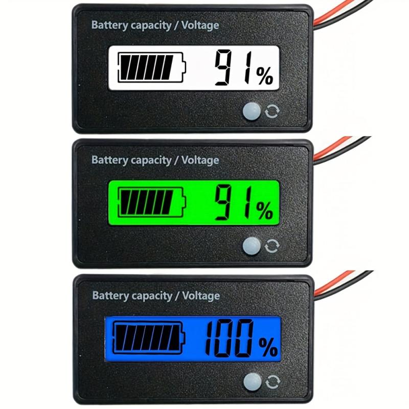 DC 5-72V Meter Capacity Voltage Monitor for Lead Acid & Li-ion Batteries