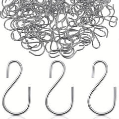60pcs Mini S Hook 2.54cm Metal Hanging Hooks for Ornaments & Pot Storage