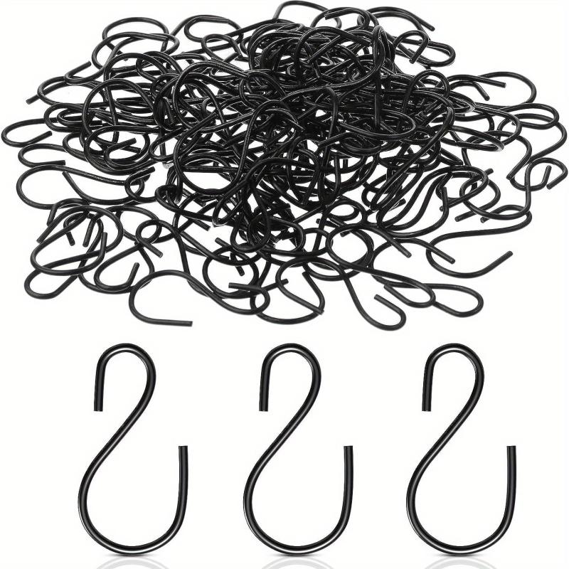 60pcs Mini S Hook 2.54cm Metal Hanging Hooks for Ornaments & Pot Storage
