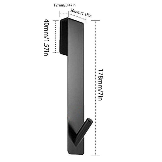 Stainless Steel Over Glass Door Shower Towel Rack For Hotel