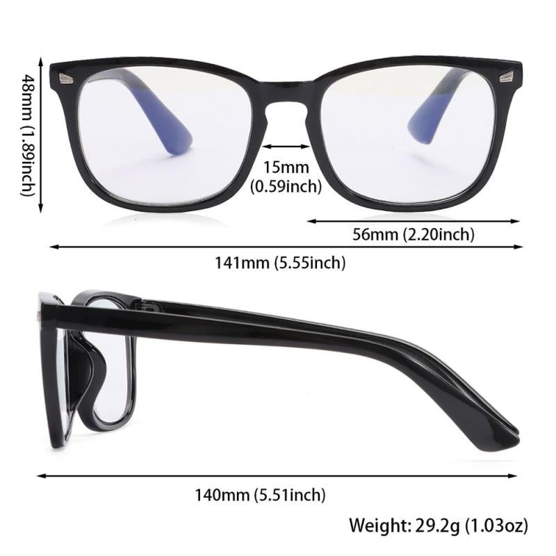 Square Progressive Reading Glasses Anti Light Presbyopic Glasses Spring Hinge