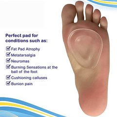 Ball Of Foot Cushions Inserts For Support Metatarsalgia Gel Pad Pain Relief