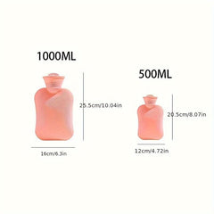 Portable Striped Warm Water Bag PVC Hot Water Bag Thermal Insulation