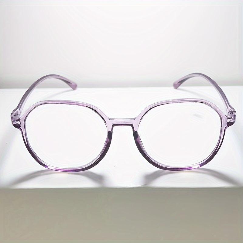 Stylish Polygonal Light Blocking Reading Glasses for Men & Women