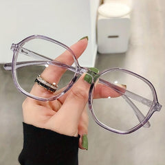 Stylish Polygonal Light Blocking Reading Glasses for Men & Women