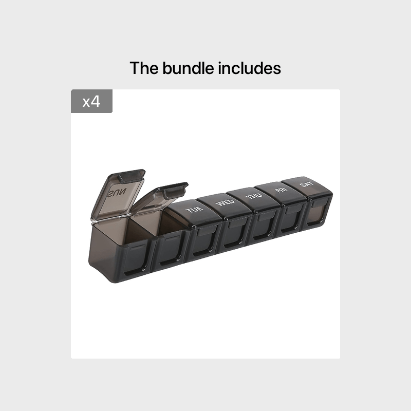 Extra Large 7-Day Pill Organizer, Large Capacity Compartments