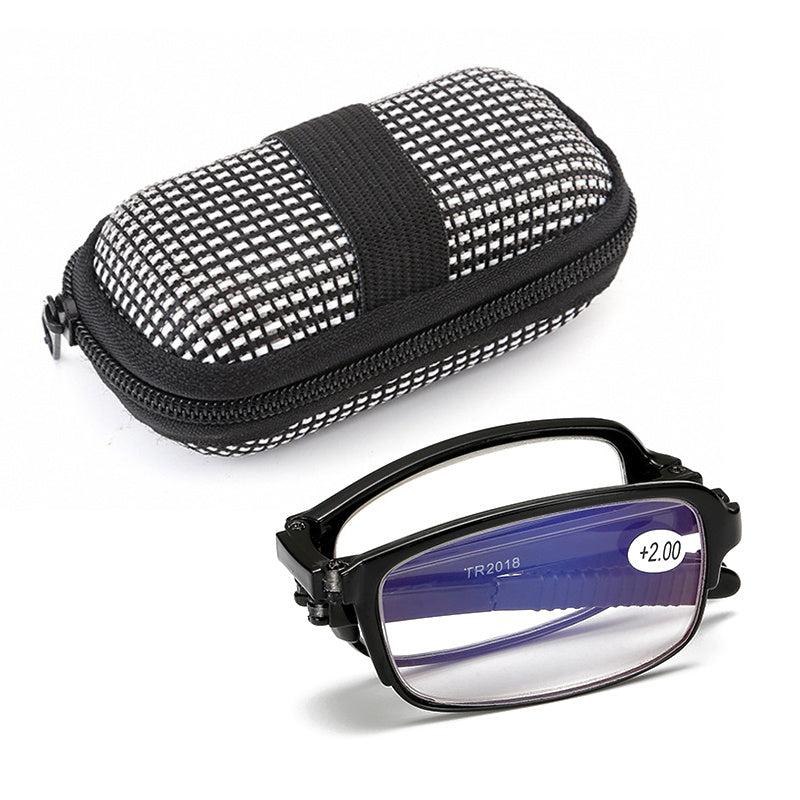 Foldable Presbyopia Glasses Lens 150-350 Unisex Zipper Bag