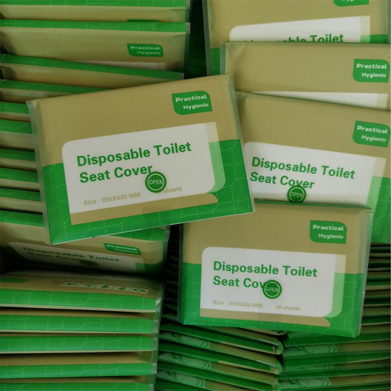 20pcs Waterproof Disposable Toilet Seat Covers for Travel Camping and Hotels